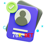 Tornar-se um membro do 76K Bet é muito simples